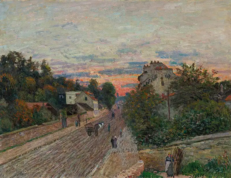 Coucher De Soleil, La Route De Versailles À Chavilles
